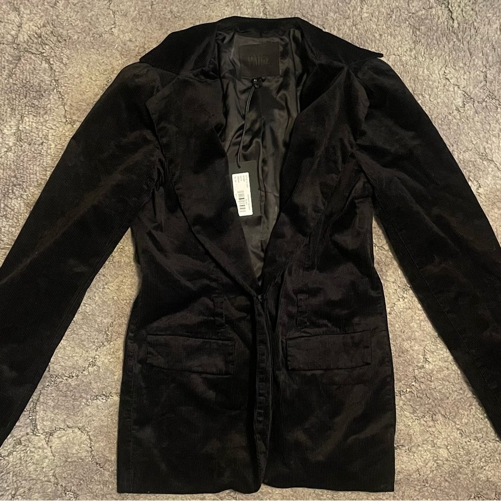 NWT PAIGE Black Velvet Blazer